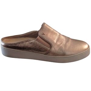 Vionic Splendid Dakota Womens Rose Gold Metallic Slip On Mule Sneakers Size 9.5